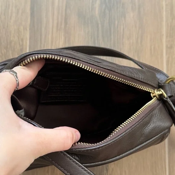 COACH F25150 Vintage Small Brown Campbell Camera Bag